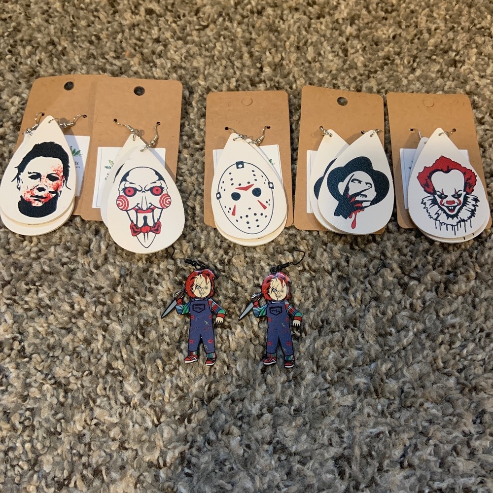 Horror earrings